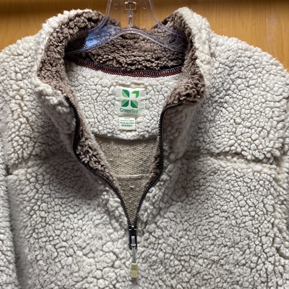 Green Tea Fleece quarter zip size Medium. - Picture 4 of 5